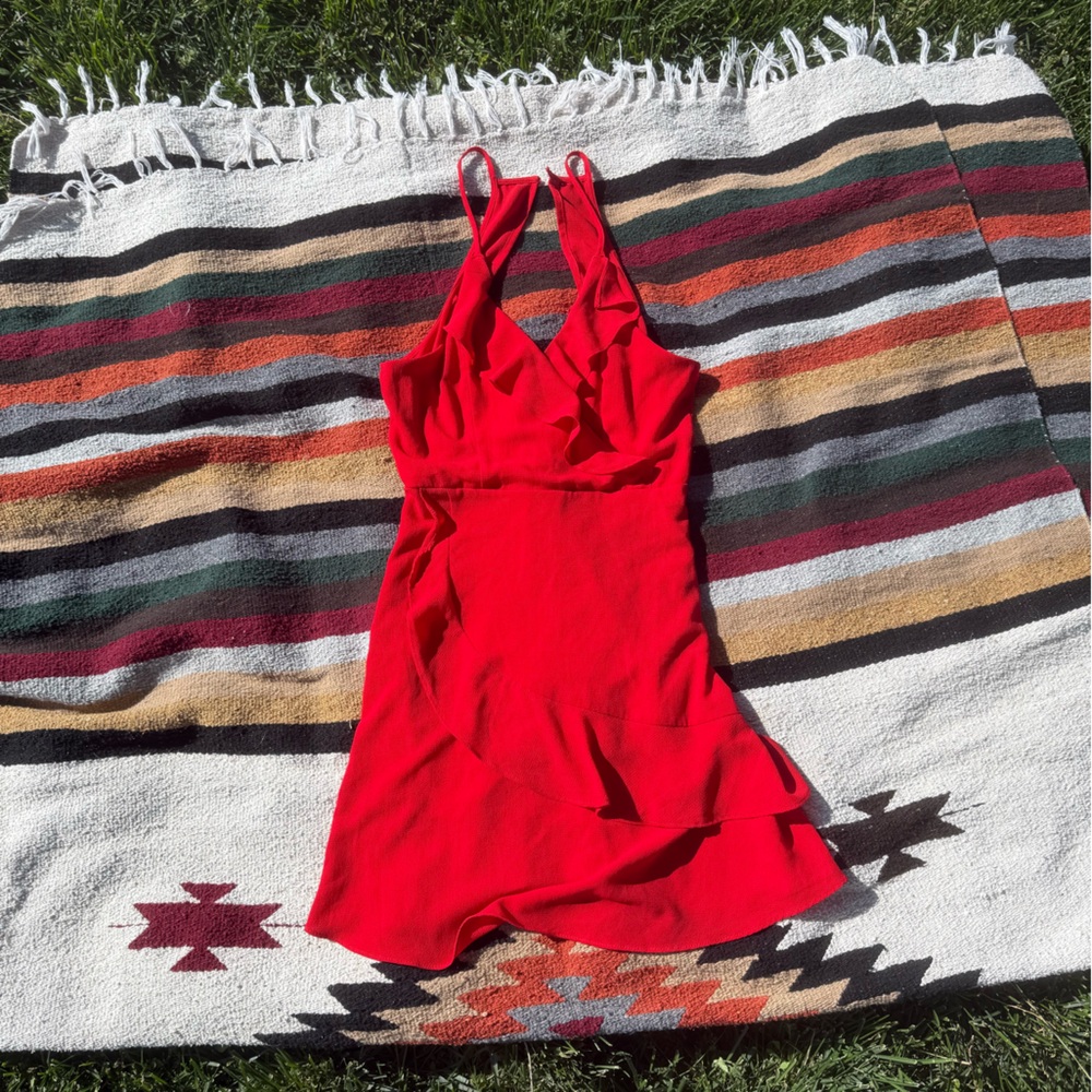 Love Tree Red Asymmetrical Dress